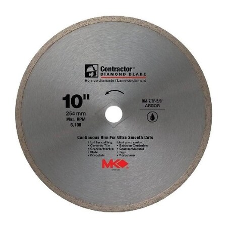 Mk Diamond Products 10" Cont Rim Blade 167031